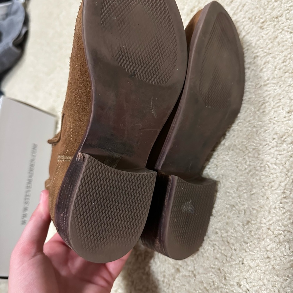Steve Madden Brown Suede Ankle Boots - Picture 7 of 11